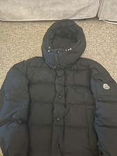 Moncler Genius Alpha M65 Hooded Puffer Jacket Black Logo Men’s M 40in