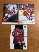 Ron Francis Hurricanes Hockey Cards - Upper Deck #262, Ovation #11, Vanguard #15