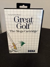 Great Golf The Mega Cartridge Sega Master Box Cartridge 