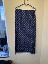 Louis Vuitton Sciarpa Scialle Stola 65% Cashmere 35%Seta Multicolore Usato