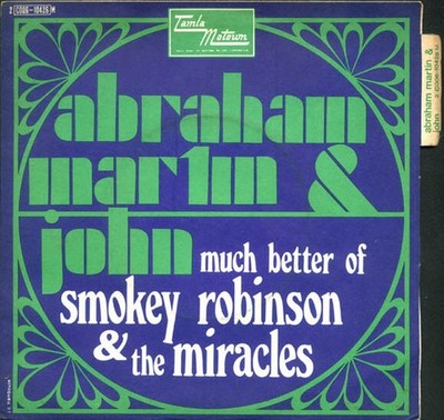 Abraham Martin And John / Much Better Off | The Miracles | Guter Zustand