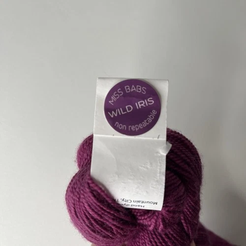 Miss Babs Wild Iris Yummy 2-Ply Fingering Yarn 100% SW Merino 400yd/115g image 5