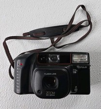 FUJI Zoom Cardia 800 Date AF Black 35mm Point  Shoot Film Camera from Japan P36