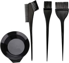 Hair Dye Color Brush  Bowl Set, 4Pcs Mixing Tools for Coloring, Dye Kit