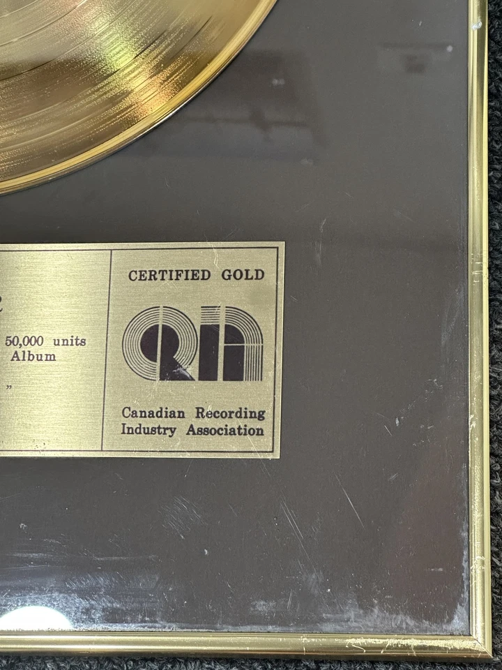 Placa de álbum vintage 1982 CRIA Gold Record Award Song for Liberty Philips Canadá - Imagem 4 de 4