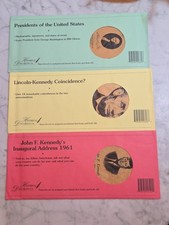 Lot Of 3 USA Presidents Kennedy Address Lincoln Historical Documents Co USA Mar
