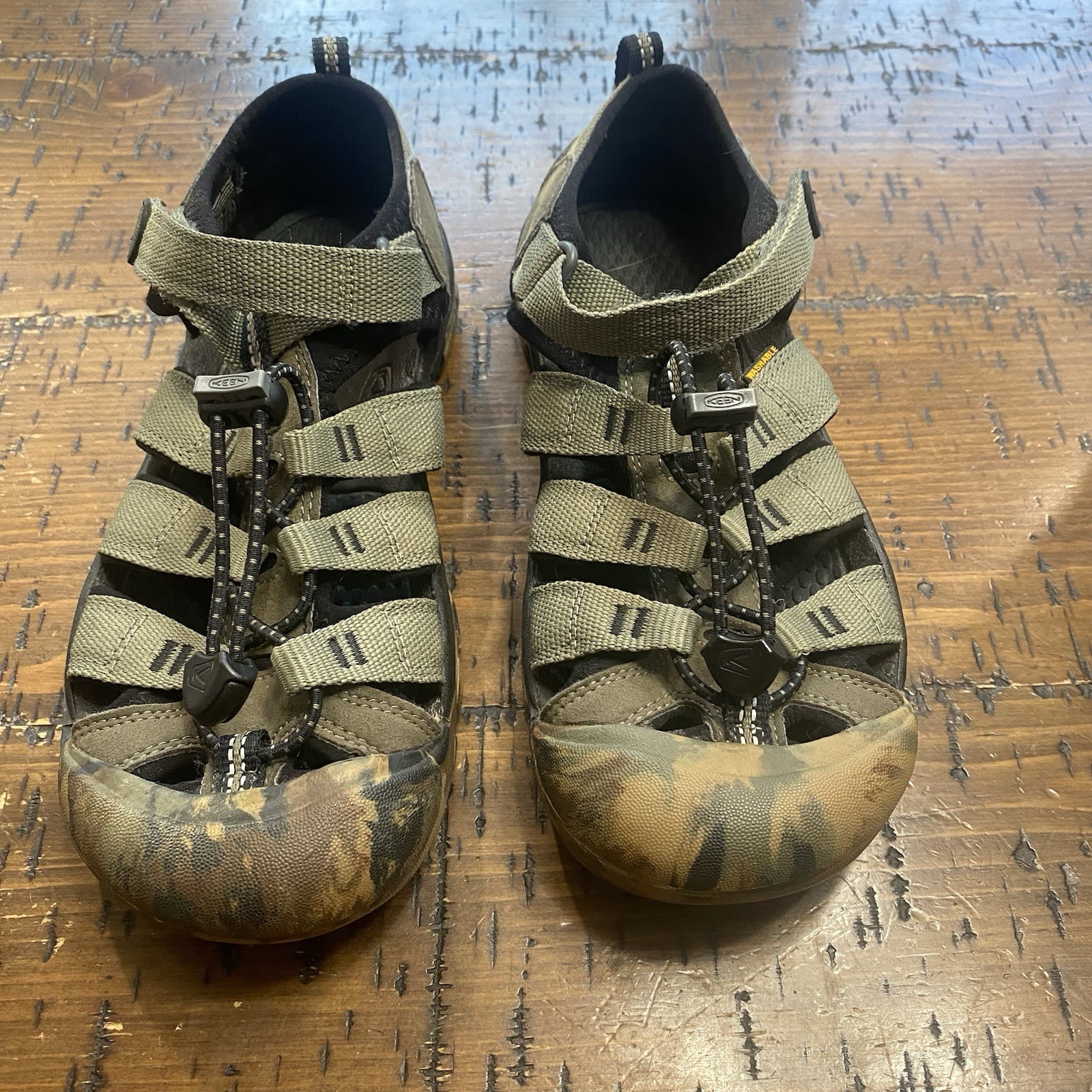 Sandali mimetici Keen taglia 5 scarpe acqua escursionismo scarpe ragazzo uomo unisex