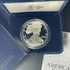 1998 P AMERICAN SILVER EAGLE DOLLAR, ONE TROY OZ BULLION 99.9% FINE SILVER COIN