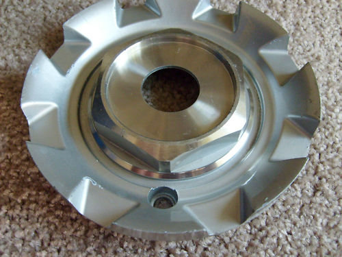 Unknown Custom Wheel Silver Center Cap (Metal) Caps(1)/