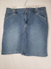 Route 66 Medium Washed Blue Jean Skirt Sz 16