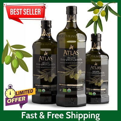 #ad Atlas Organic Cold Pressed Moroccan Extra Virgin Olive Oil Polyphenol Rich NEW $39.45