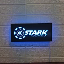 Stark Industries LED Lightbox | Dimmable & USB Powered | Marvel Avengers Home