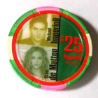 $25.00 CASINO CHIP HARRAH'S LAKE TAHOE NV w/ DREA DE MATTEO & MICHAEL IMPERIOLI — photo 1
