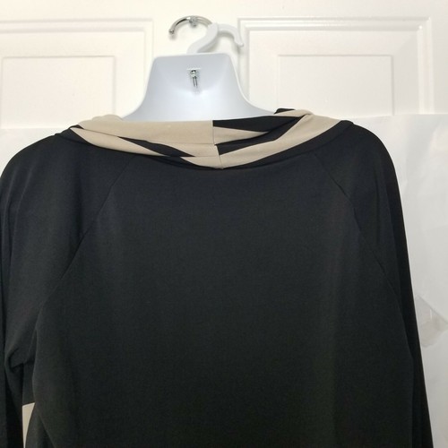 Chico's Womens Striped Blouse Long Sleeve Size 2 - Picture 4 of 5