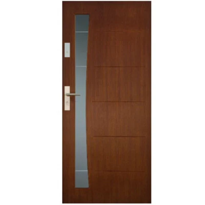 Porte extérieure porte extérieure en bois épaisseur 72 mm porte d'entrée chau... - Photo 1/3
