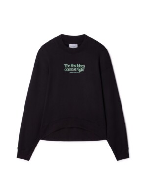 Off-White Sweatshirt | The Best Ideas Come At Night | XS | 100% Cotton | AUTHEN