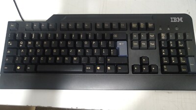 Original IBM x PC Italien Tastatur mit PS/2 Kabel schwarz.