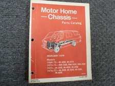 1973-1974 Dodge RM400 Motor Home Chassis Parts Catalog Manual