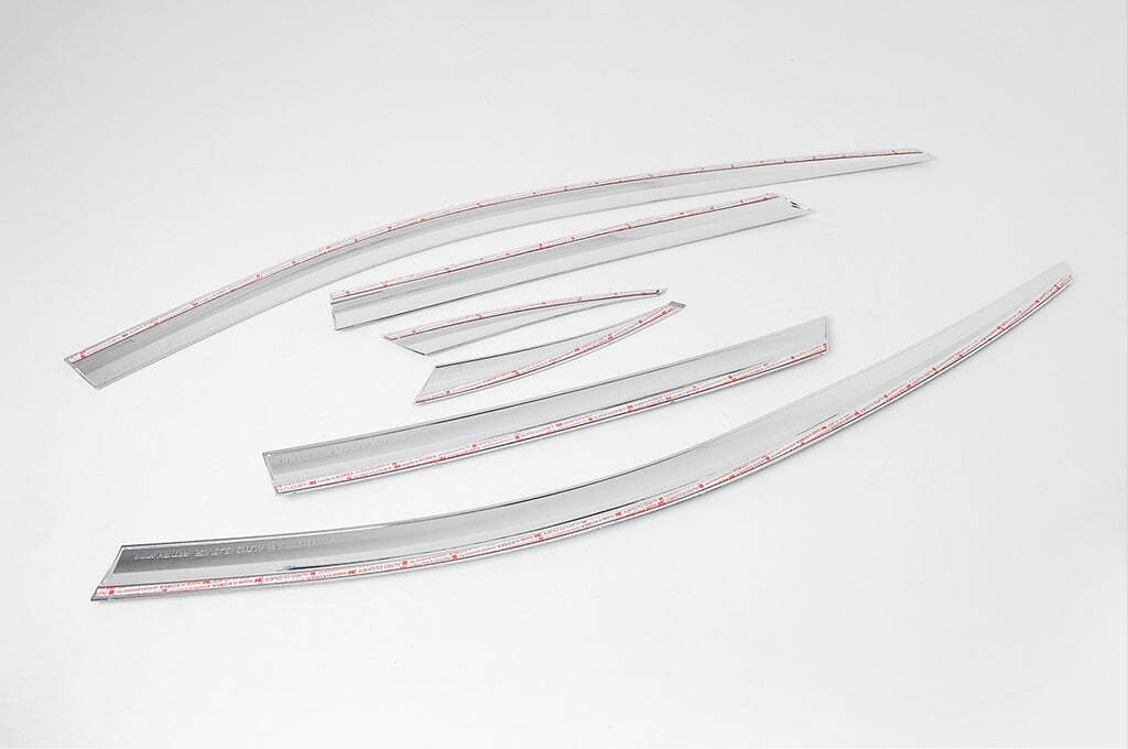 Auto Clover Chrome Wind Deflectors Set for Renault Captur 2020+ (6