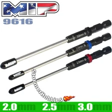 MIP 9616 Metric SPEED TIP  BALL Hex Driver GEN 2 RC Set (3) 2, 2.5, 3 mm allen