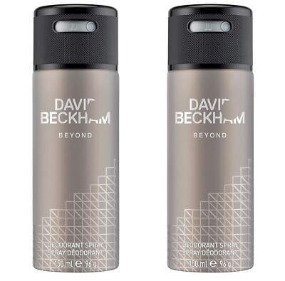 PACK OF 2* DAVID BECKHAM BEYOND Deodorant Spray 5.0 oz 150 ml for Men NEW IN CAN