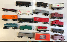 Lot of 18 O Gauge Junk Train Marx Lionel Freight Cars / Caboose / Gondola / Box
