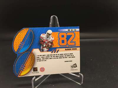 Rashaun Woods 2004 Press Pass Big Numbers BN 32 Oklahoma St 49ers