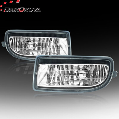 For Toyota Land Cruiser FJ100 FJ105 1998-07 Fog Lights Clear Lens Bumper Lamps