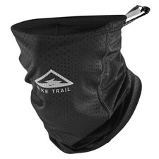 NIKE Dri-FIT Trail Running Neck Wrap One Size Black White Hiking