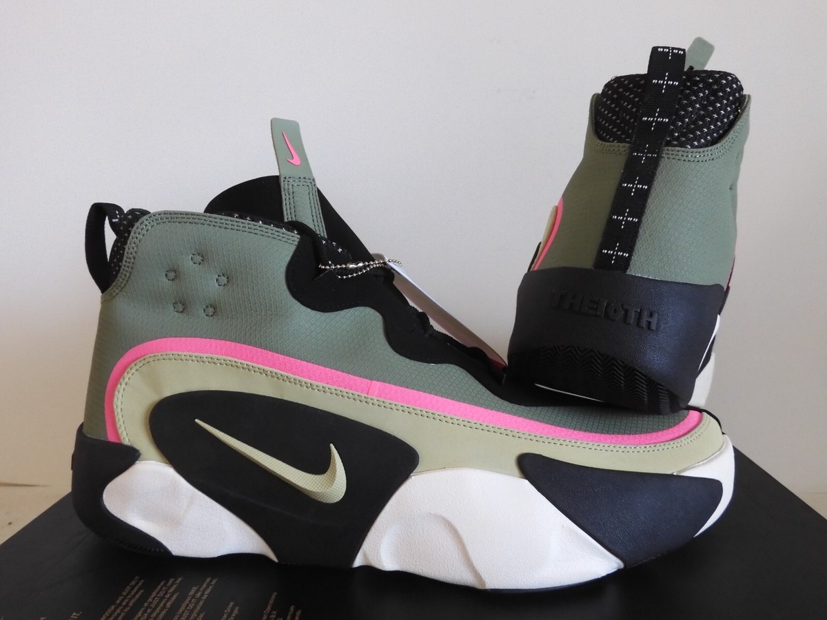 Nike React Frenzy Spiral Sage-Olive Aura-Black Basketball Sz 14