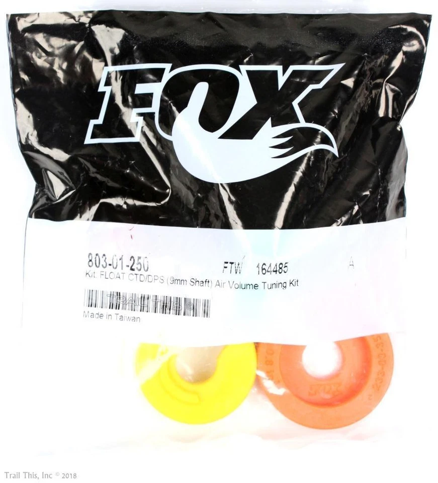 Kit de afinación de volumen de resorte de aire de eje Fox Float CTD/DPS 9 mm se adapta a amortiguadores de flotador 2013+ Foto 2 de 3