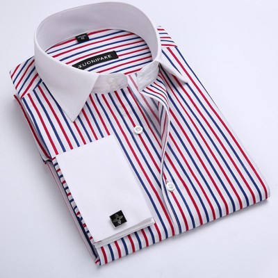 men's dress shirts with different colored cuffs and collars Artist Painted Dress Shirts