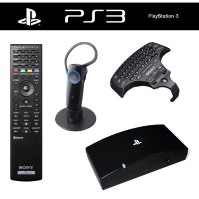 PS3 / PlayStation 3 ORIGINAL Zubehör-Set Auswahl    Headset, KeyPad, Remote