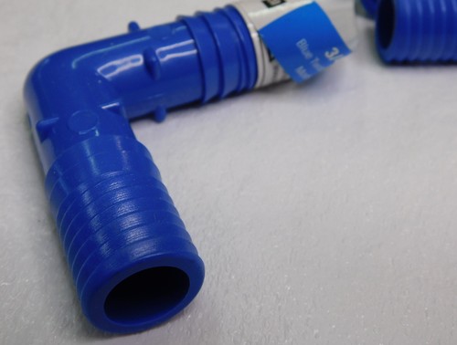 Lot of (4) Push on 160 psi Polypropylene Blue 90 Degree Elbow 3/4" x 3/4" Dia. - Picture 5 of 6