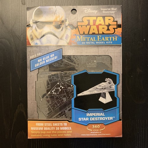 Puzzle 3D Metal Earth Star Wars Imperial Star Destroyer Micro Modèle - Photo 1/2