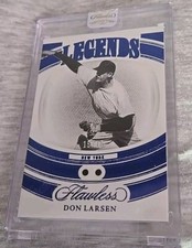 2023 FLAWLESS LEGENDS DON LARSEN DUAL SAPPHIRE LEGENDS 15/15 YANKEES