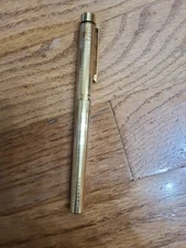 Sheaffer Targa Gold Filled ,14k 585 Gold Fine Nib Fountain Pen