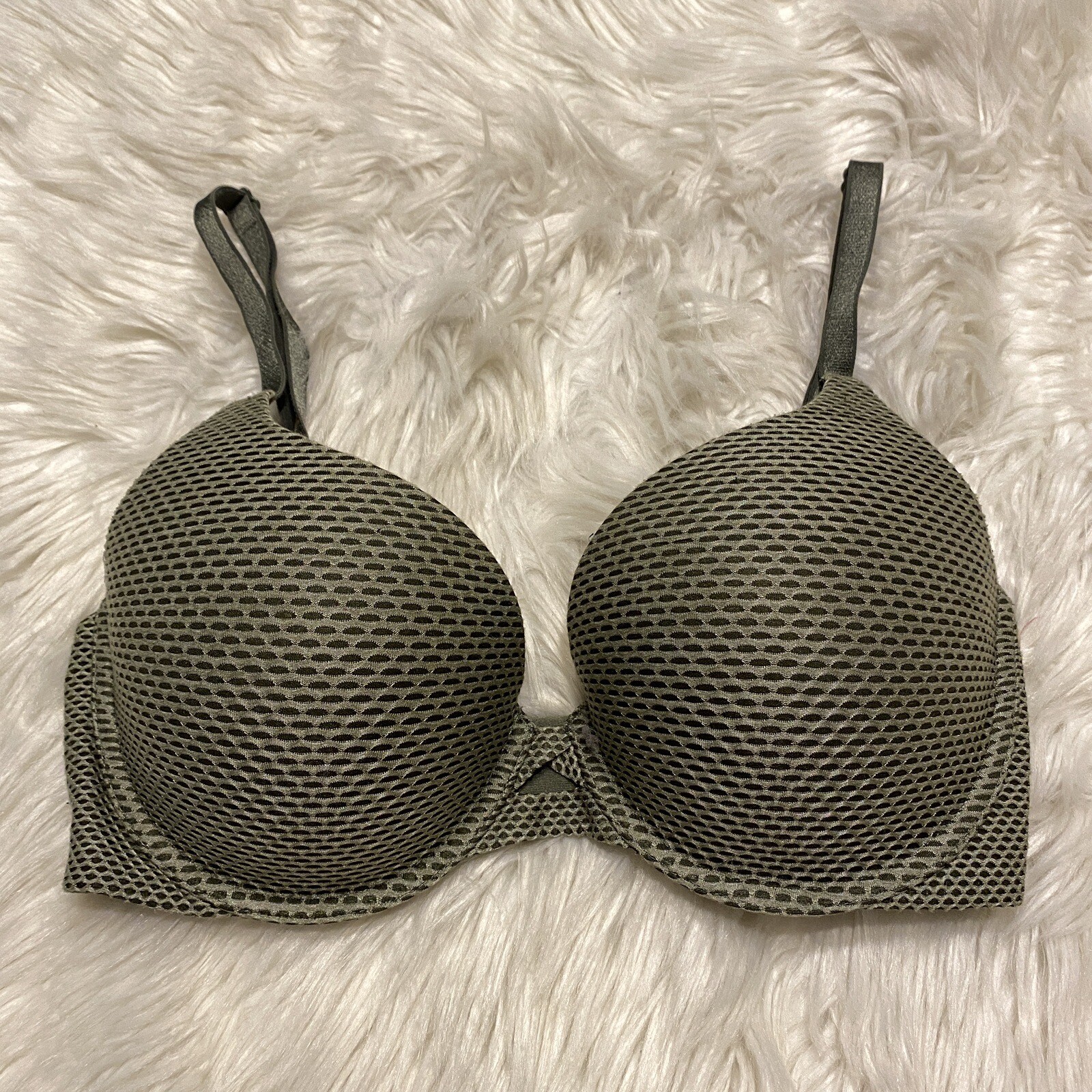 Victorias Secret 32DD Bra Green Perfect Shape Underwire Back Closure | eBay