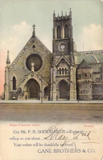 1907 Grace Episcopal Church Gane Brothers & Co Advertising Postcard Chicago IL