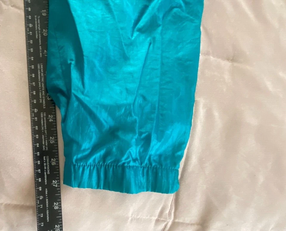 Conjunto de chándal chaqueta cortavientos y pantalones vintage Bold Spirit verde azulado brillante talla M Foto 2 de 4