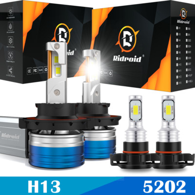 RIDROID H13 9008 LED Headlight 5202 Fog Light Bulb For Ford Escape 2008 - 2012