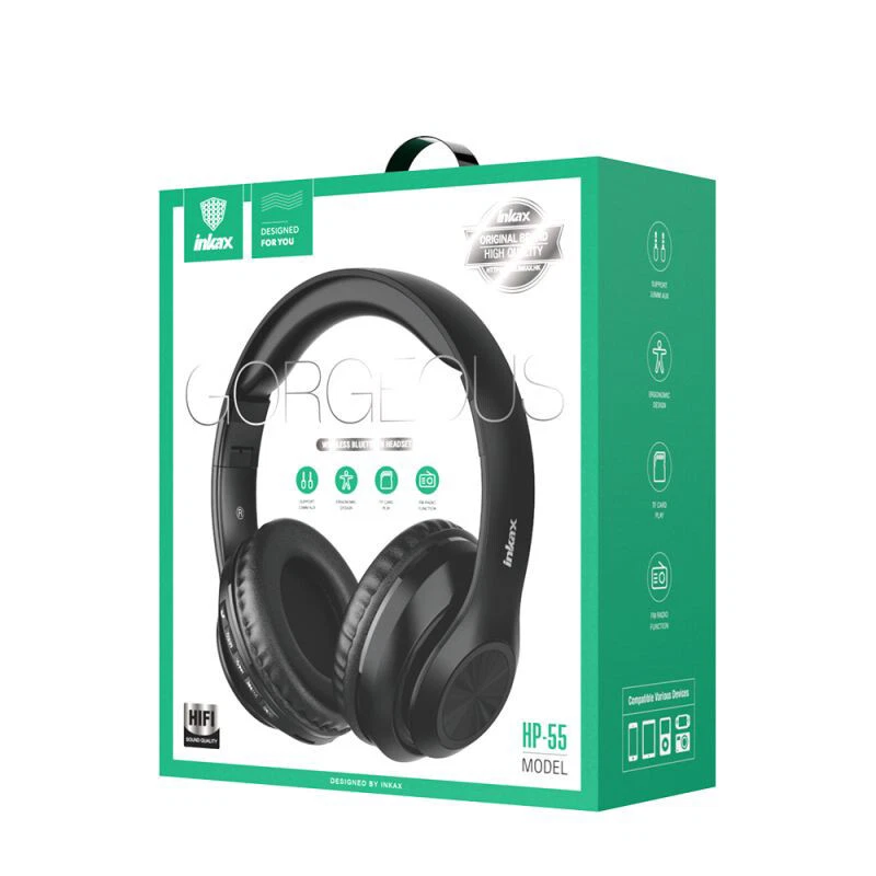 Inkax HP-55 Bluetooth Wireless Headphones Hi-Fi Stereo Headset