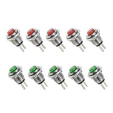 Micro Button Cap Switch 8mm Mounting Holes Momentary Push On Off Button Switc...