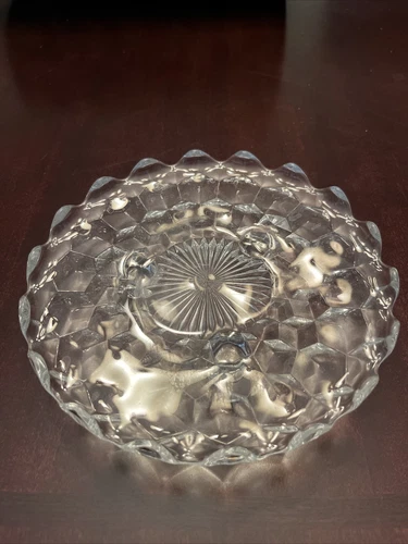 Fostoria American Glass #2056 Clear Sawtooth Rim Vintage 7 1/4" Bon Bon 1915-