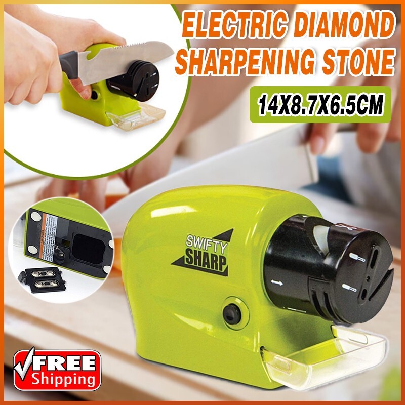 Electric Diamond Sharpening Stone Grind Kitchen Knife Sharpener