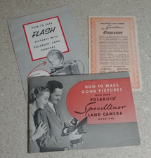 CLEARANCE Polaroid Speedliner Land Camera Model 95B Instruction Manual w Extras