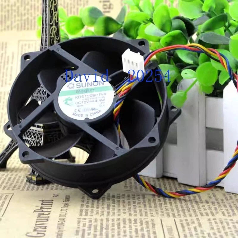 SUNON 9cm 9025 4-pin Maglev fan KDE1209PTVX 12V 4.4W Round - Image 2 of 3