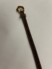 Vintage Calderon Belt Croc Embossed Size Medium 33 1/2  Original Owner