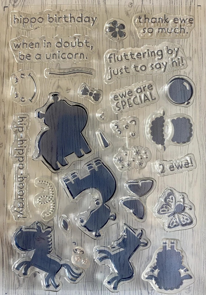 Stampin up! Hippo Happiness Photopolymer Stamp Set  - Image 2 of 3