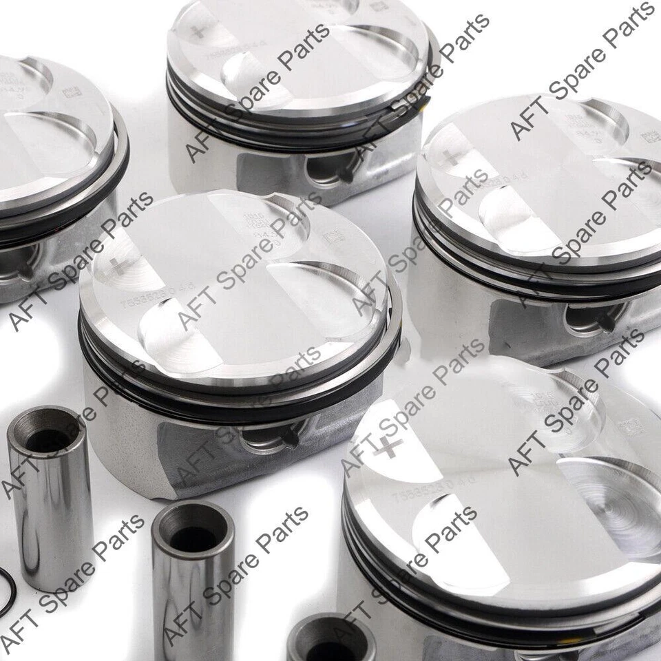 6PCS Pistons Rings Kit 10.7:1 Fit BMW E90 E60 E61 E83 128i 328i 528i X1 N52 3.0L - Image 4 of 4